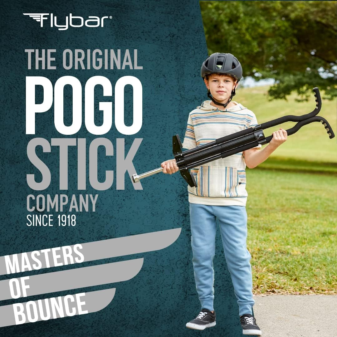 Master Pogo Stick for Kids Ages 9+, 80–160 Lbs – Easy Grip Handles – Active Exercise Toy for Tweens & Teens – Outdoor Toy with Non-Slip Foot Pegs for Boys and Girls – No Assembly Needed