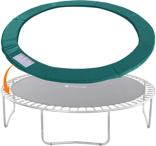 Trampoline Pad Replacement 16 15 14 13 12 10 8 Foot, Waterproof Safety Spring Cover round Frame Pad, No Hole for Pole