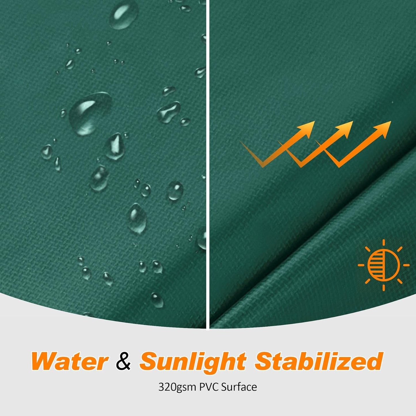 Trampoline Pad Replacement 16 15 14 13 12 10 8 Foot, Waterproof Safety Spring Cover round Frame Pad, No Hole for Pole