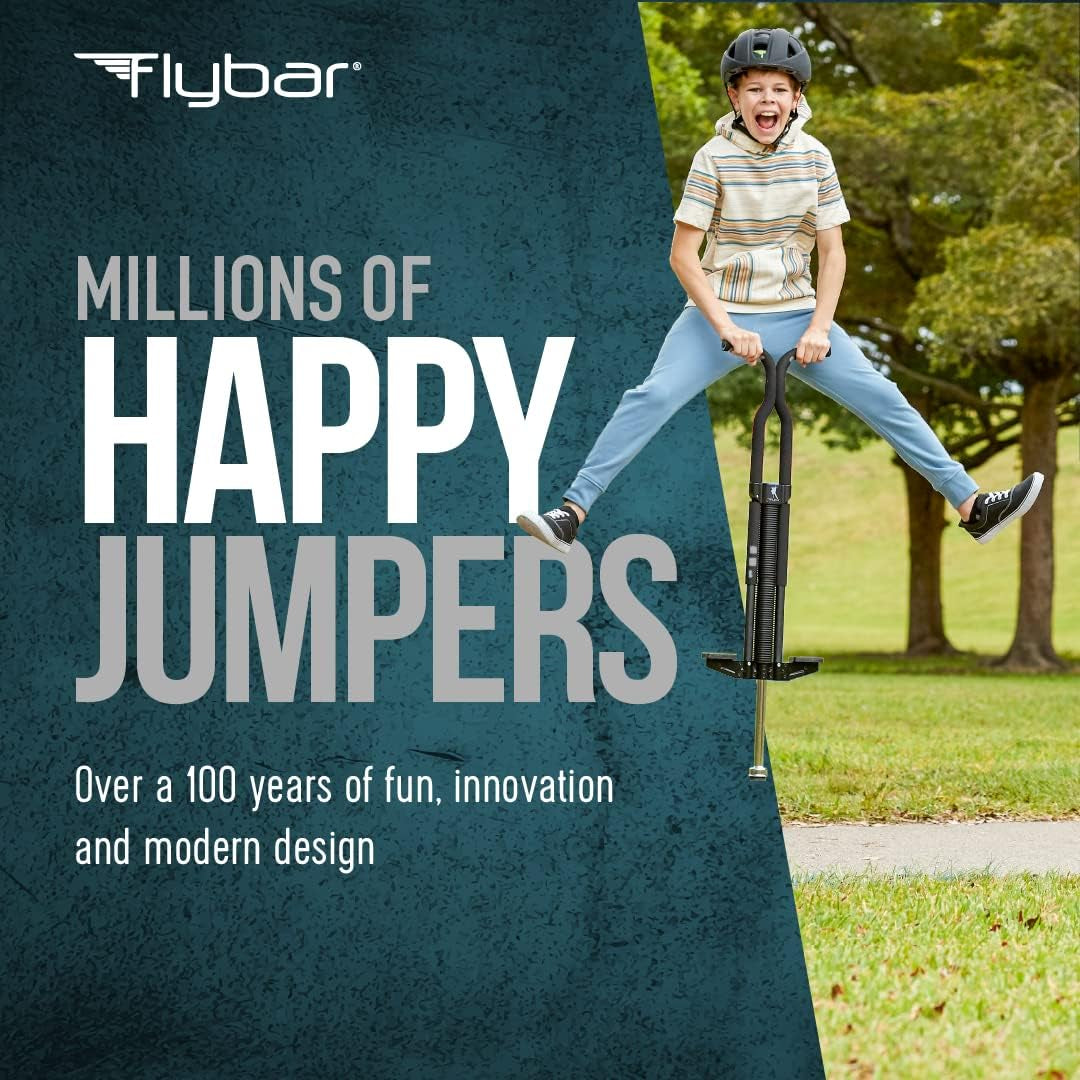 Master Pogo Stick for Kids Ages 9+, 80–160 Lbs – Easy Grip Handles – Active Exercise Toy for Tweens & Teens – Outdoor Toy with Non-Slip Foot Pegs for Boys and Girls – No Assembly Needed